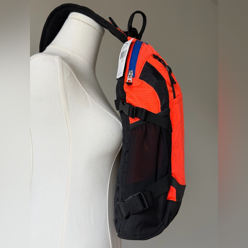 Outdoor RLX Ralph Lauren Mini Sling Bag Backpack Neon Orange Hiking Gym Travel - Picture 3 of 16